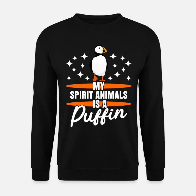 Puffin Joke Puffin's Puffins - Unisex Sweatshirt - black