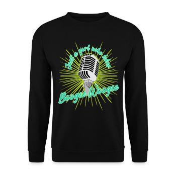 Boogie Woogie Swing Party - Unisex Sweatshirt - black - Front - Alina (178cm) & Michal (187cm)