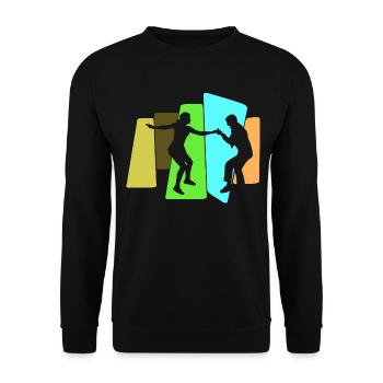 Boogie Woogie Swing Danse rétro - Sweat-shirt Unisexe - noir - Devant - Alina (178cm) & Michal (187cm)