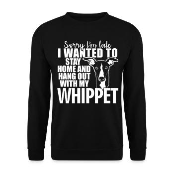Whippet blague chien lévriers - Sweat-shirt Unisexe - noir - Devant - Alina (178cm) & Michal (187cm)