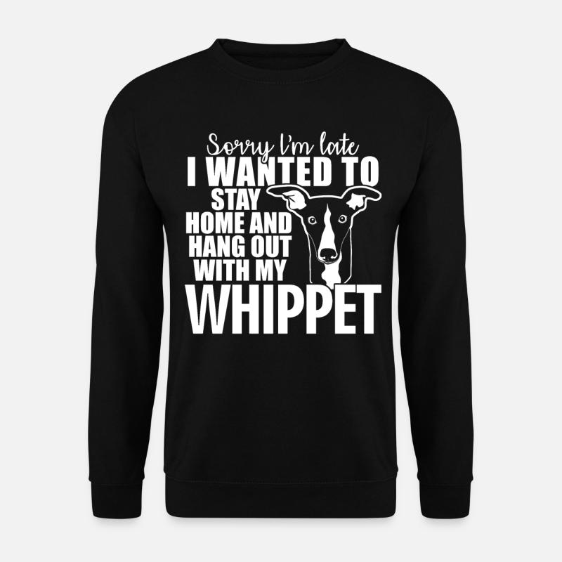 Whippet blague chien lévriers - Sweat-shirt Unisexe - noir