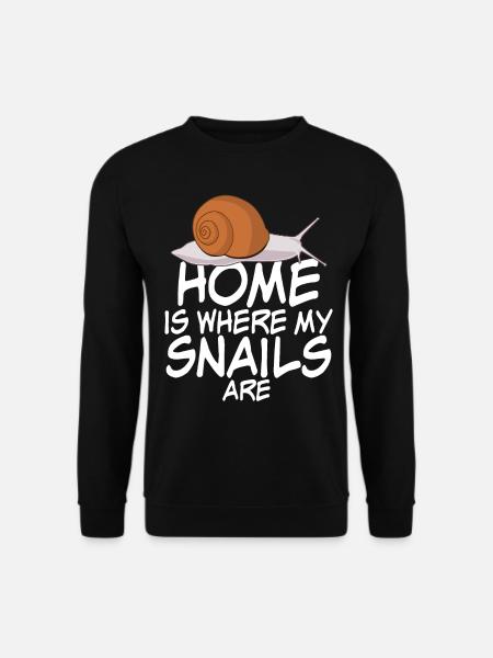 Snails Snails Snail Joke Snail - Unisex Sweatshirt - black