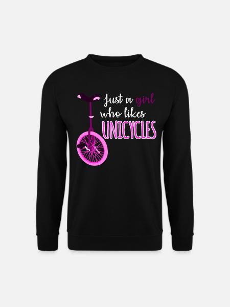 Einrad Ich mag Einräder Einradfahrerin - Unisex Pullover - Schwarz