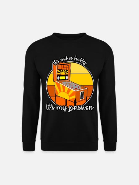 Pinball Retro Pinball Machine Pinball - Unisex Sweatshirt - black