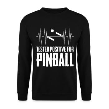 Pinball Pinball Machine Pinball - Unisex Sweatshirt - black - Front - Alina (178cm) & Michal (187cm)