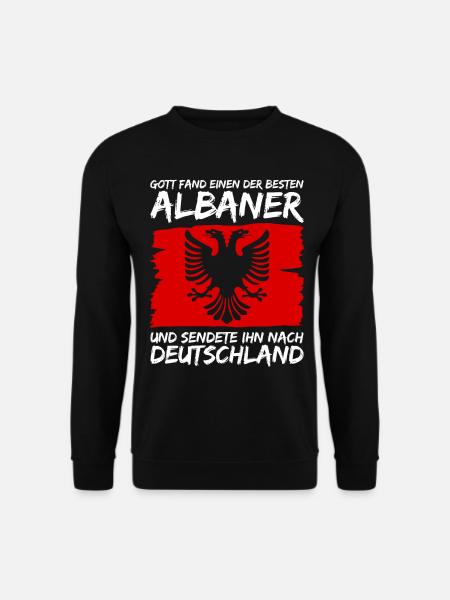 Albanien Albanische Flagge Albaner - Unisex Pullover - Schwarz