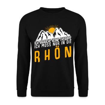 Rhön Wandern Klettern Rhöner Berge - Unisex Pullover - Schwarz - Vorne - Alina (178cm) & Michal (187cm)