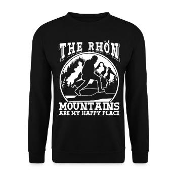 Rhön Mountains Wandern Rhöner Berge - Unisex Pullover - Schwarz - Vorne - Alina (178cm) & Michal (187cm)