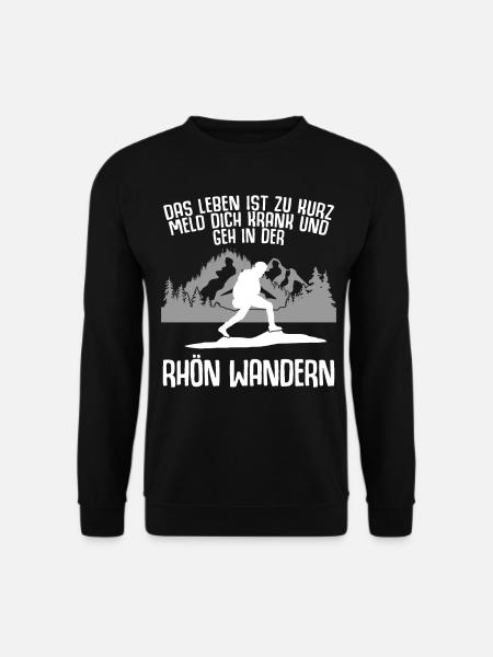 Rhön Wandern und Rhöner Berge - Unisex Pullover - Schwarz