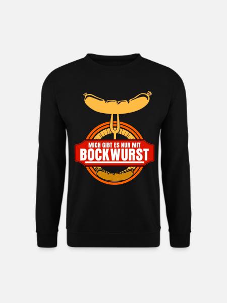 Bockwurst Wurst Würstchen Bratwurst - Unisex Pullover - Schwarz