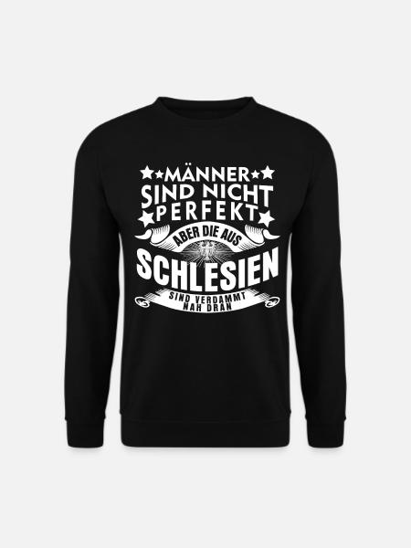 Schlesien Witz Oberschlesien Schlesier - Unisex Pullover - Schwarz