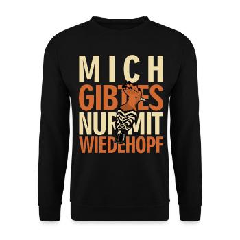 Wiedehopf Ornithologe Vögel Vogel - Unisex Pullover - Schwarz - Vorne - Alina (178cm) & Michal (187cm)