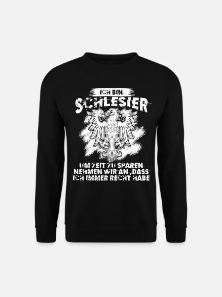 Schlesien Oberschlesien Wappen Schlesier - Unisex Pullover - Schwarz
