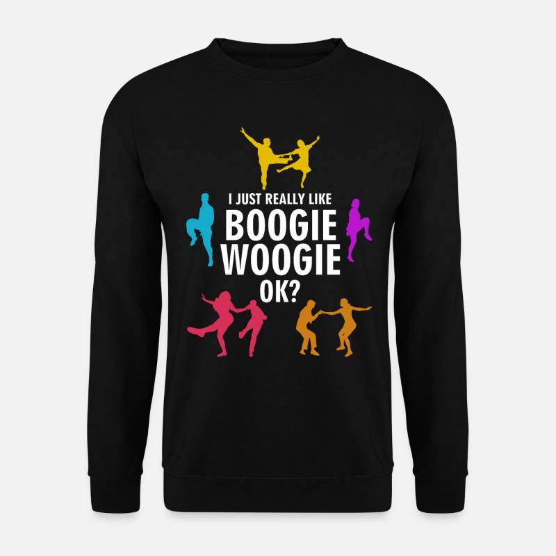 Boogie Woogie Ich mag Boogie-Woogie - Unisex Pullover - Schwarz