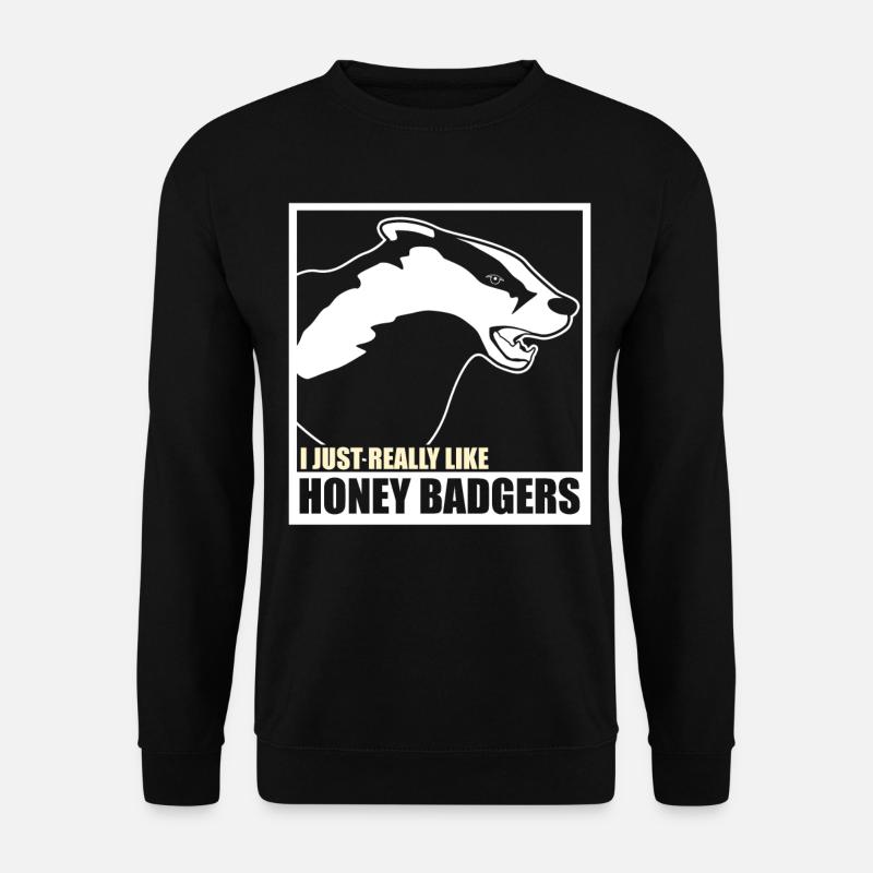 Honey Badger Mi piace Badger's Honey Badger - Felpa unisex - nero