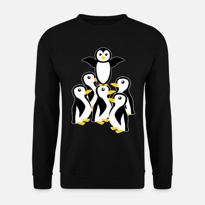 Pinguin Pinguine - Unisex Pullover - Schwarz