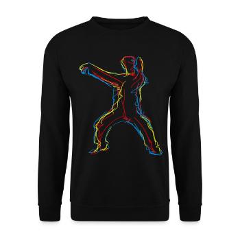 Qigong Thai Chi Chigong Qi Gong Chi Gong - Unisex Sweatshirt - black - Front - Alina (178cm) & Michal (187cm)