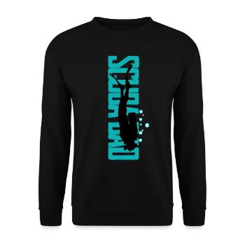 Fête des Pères Père Plongeur Papa Papa Plongeur - Sweat-shirt Unisexe - noir - Devant - Alina (178cm) & Michal (187cm)