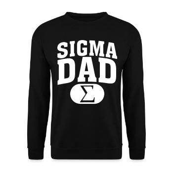 Fête des pères Père Papa Papa Papa - Sweat-shirt Unisexe - noir - Devant - Alina (178cm) & Michal (187cm)