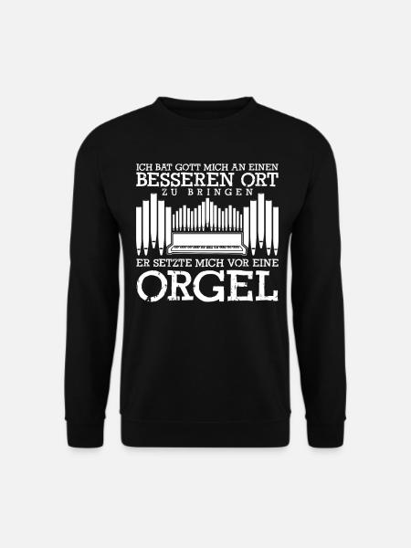 Orgel Organist Orgelbauer Orgelspieler - Unisex Pullover - Schwarz