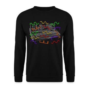 Synthétiseurs analogiques Synthétiseurs - Sweat-shirt Unisexe - noir - Devant - Alina (178cm) & Michal (187cm)