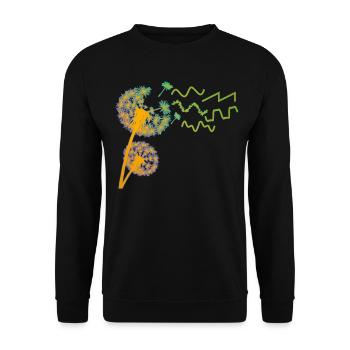 Synthesizer Pusteblume Synthesizers - Unisex Sweatshirt - black - Front - Alina (178cm) & Michal (187cm)