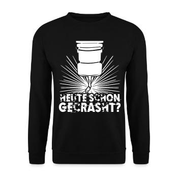 Zerspanungsmechaniker Fräser Zerspaner - Unisex Pullover - Schwarz - Vorne - Alina (178cm) & Michal (187cm)