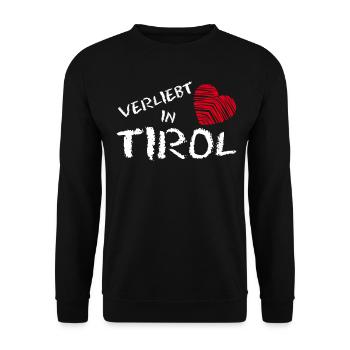 Tirol Österreich Urlaub Tiroler - Unisex Pullover - Schwarz - Vorne - Alina (178cm) & Michal (187cm)