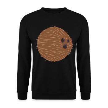 Kokosnuss Kokosnüsse Kokos Coconut - Unisex Pullover - Schwarz - Vorne - Alina (178cm) & Michal (187cm)