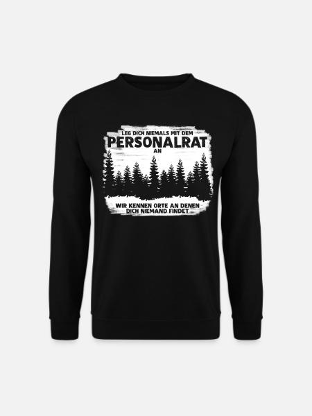 Personalrat lustig Spruch Personalrätin - Unisex Pullover - Schwarz