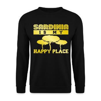 Sardegna Sardinia Trees Sardinia - Unisex Sweatshirt - black - Front - Alina (178cm) & Michal (187cm)