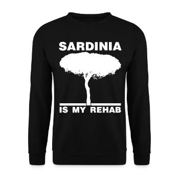 Sardegna Sardinia Island Tree Sardinia - Unisex Sweatshirt - black - Front - Alina (178cm) & Michal (187cm)