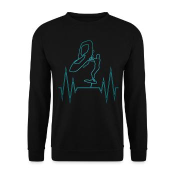 Wing Foiling Wing Surf EKG Hydrofoiling - Unisex Pullover - Schwarz - Vorne - Alina (178cm) & Michal (187cm)