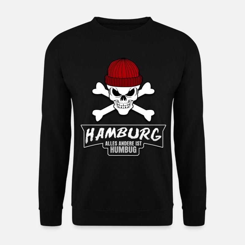 Hamburg und Humbug St. Pauli - Unisex Pullover - Schwarz
