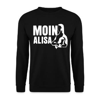 Hamburg Moin St. Pauli - Unisex Sweatshirt - black - Front - Alina (178cm) & Michal (187cm)