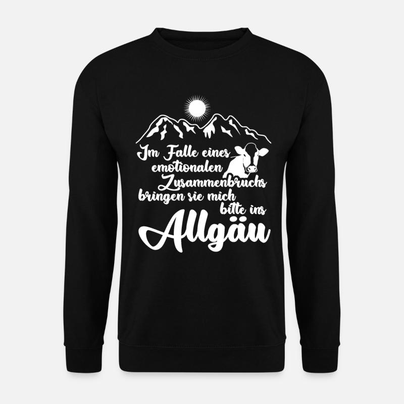 Allgäu Wandern Urlaub Allgäuer - Unisex Pullover - Schwarz