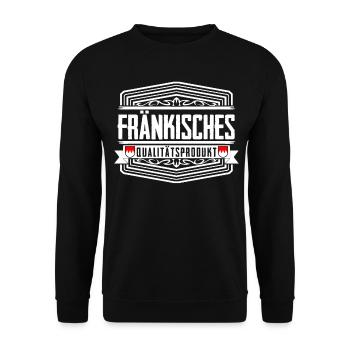 Franken Fränkisch Franke - Unisex Pullover - Schwarz - Vorne - Alina (178cm) & Michal (187cm)