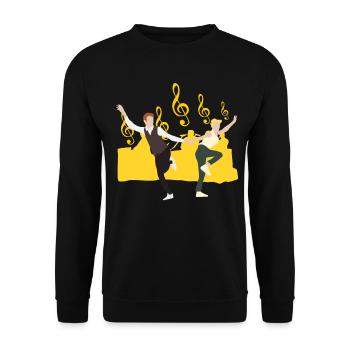 Boogie Woogie Dancer Fun Swing - Sweat-shirt Unisexe - noir - Devant - Alina (178cm) & Michal (187cm)