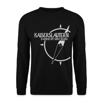 Kaiserslauterer Kaiserslautern - Unisex Sweatshirt - black - Front - Alina (178cm) & Michal (187cm)