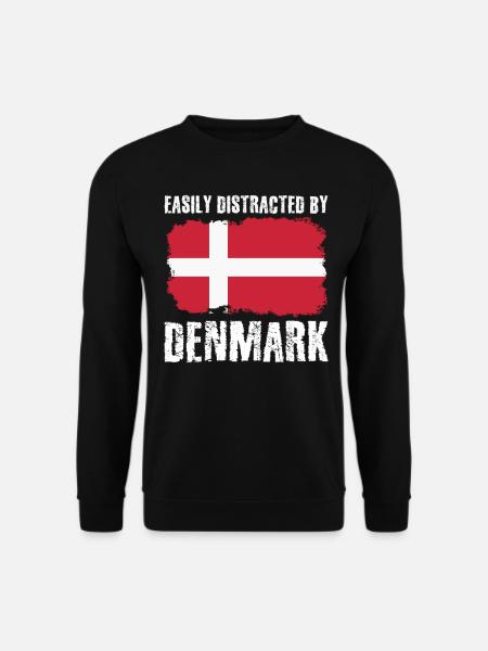 Dänemark Flagge Danish Denmark - Unisex Pullover - Schwarz