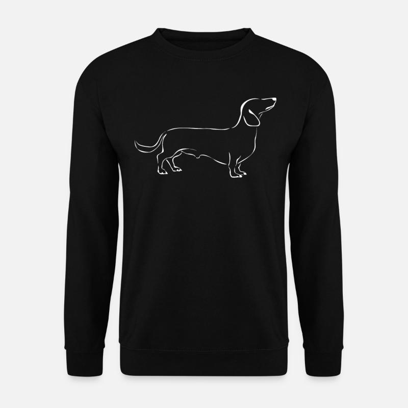 Teckel nain Teckel nain Teckel nain - Sweat-shirt Unisexe - noir