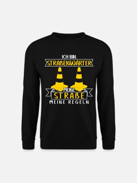 Straßenwärter Bauhof Regeln Straßenbau - Unisex Pullover - Schwarz