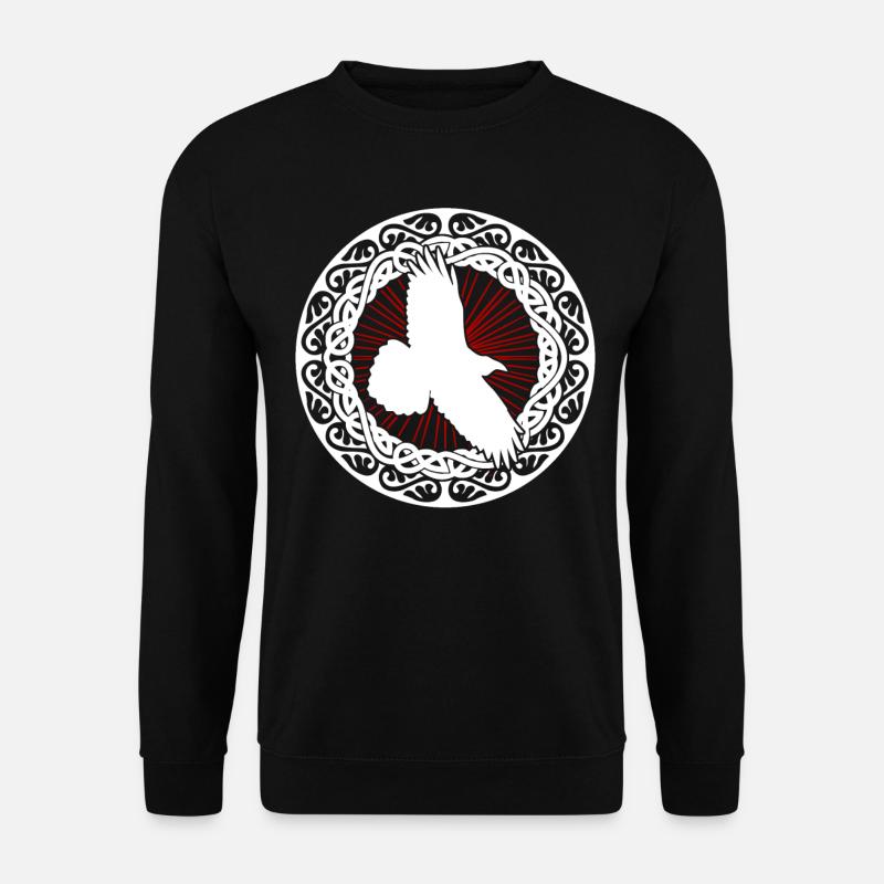 Raben Wikinger Schmuck Rabe - Unisex Pullover - Schwarz