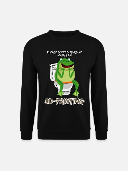 Imprimante 3D Frog pooping Imprimante 3D - Sweat-shirt Unisexe - noir
