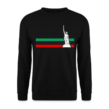 Hermannsdenkmal Arminius Lippe Detmold - Unisex Pullover - Schwarz - Vorne - Alina (178cm) & Michal (187cm)