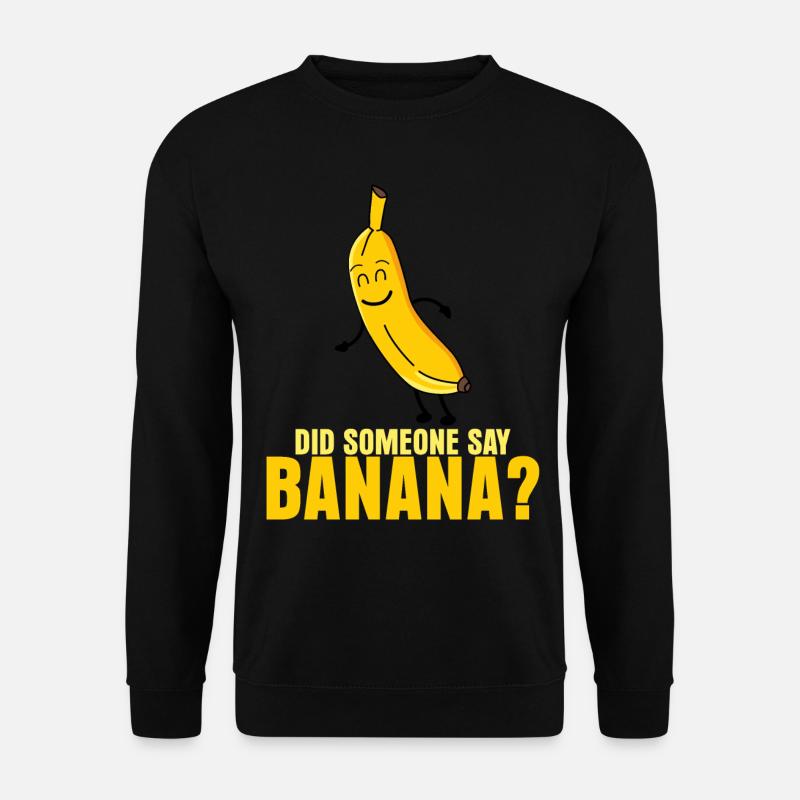 Bananen Banane - Unisex Pullover - Schwarz