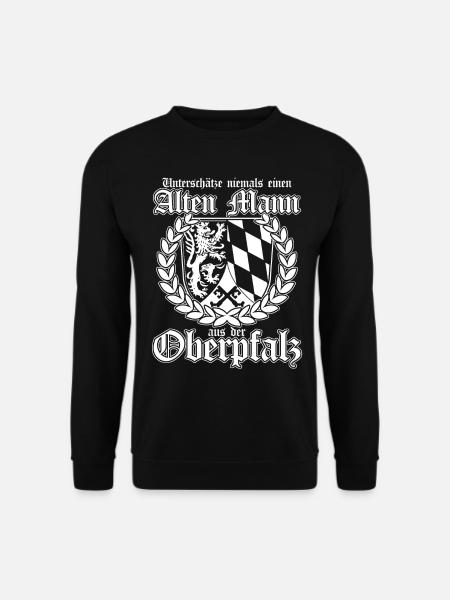Oberpfalz Alter Mann Oberpfälzer - Unisex Pullover - Schwarz