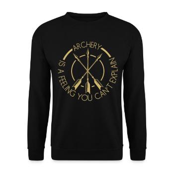 Longbow 3D Archery Archery - Unisex Sweatshirt - black - Front - Alina (178cm) & Michal (187cm)