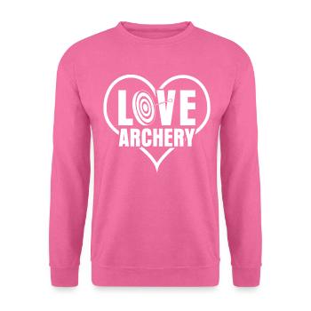 Archer 3D Archer Longbow - Sweat-shirt Unisexe - rose - Devant