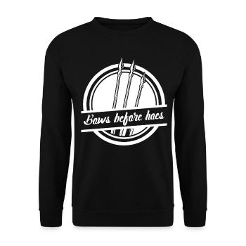 3D Archery Compound Bow Longbow - Unisex Sweatshirt - black - Front - Alina (178cm) & Michal (187cm)